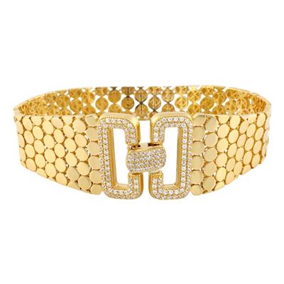 14 Ayar Altın Tasarım Bileklik  -  0188542