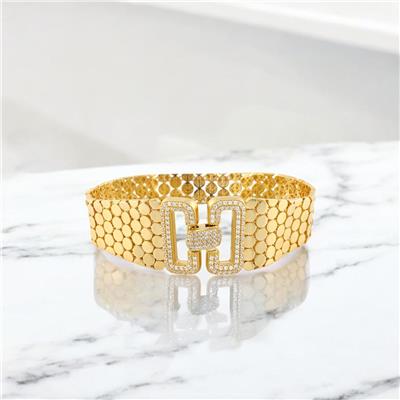 14 Ayar Altın Tasarım Bileklik  -  0188542