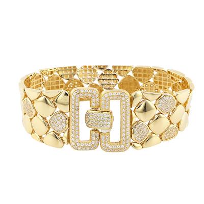 14 Ayar Altın Tasarım Bileklik  -  0188604