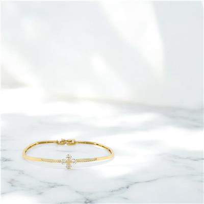 14 Ayar Altın Tasarım Bileklik  -  0192574