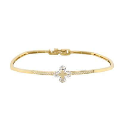 14 Ayar Altın Tasarım Bileklik  -  0192574