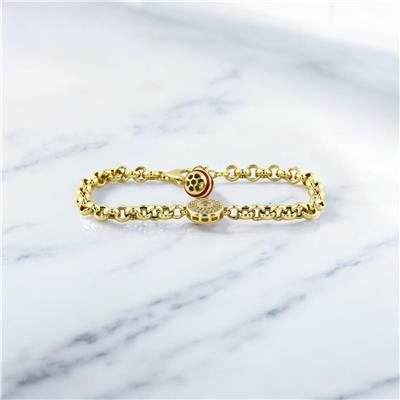 14 Ayar Altın Tasarım Bileklik  -  0193056