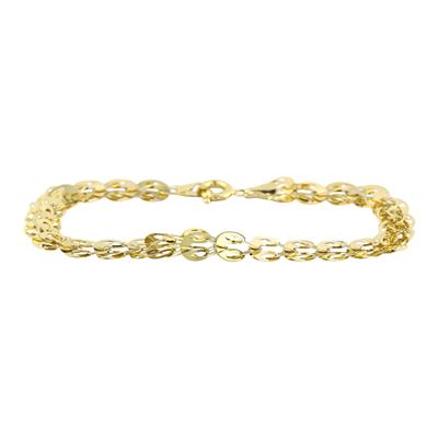 14 Ayar Altın Tasarım Bileklik  -  0193637