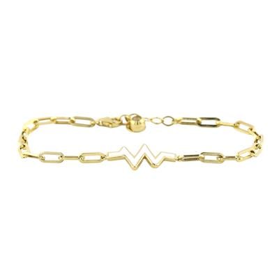 14 Ayar Altın Tasarım Bileklik  -  0193644