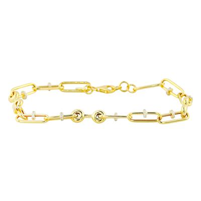 14 Ayar Altın Tasarım Bileklik  -  0194343