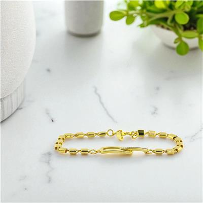 14 Ayar Altın Tasarım Bileklik  -  0194370