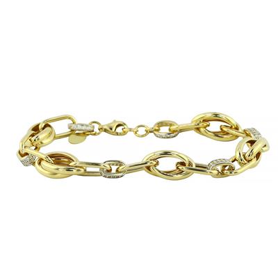 14 Ayar Altın Tasarım Bileklik  -  0194614