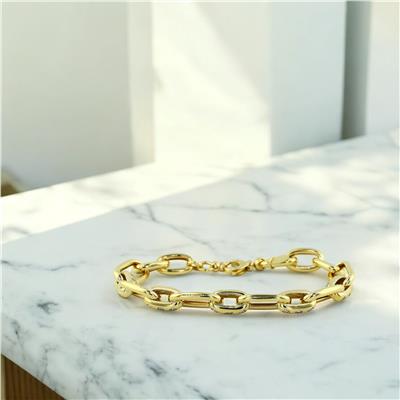 14 Ayar Altın Tasarım Bileklik  -  0194631