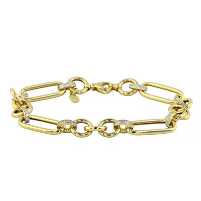 14 Ayar Altın Tasarım Bileklik  -  0194640