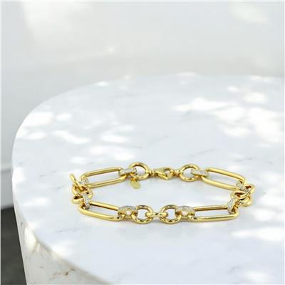 14 Ayar Altın Tasarım Bileklik  -  0194640