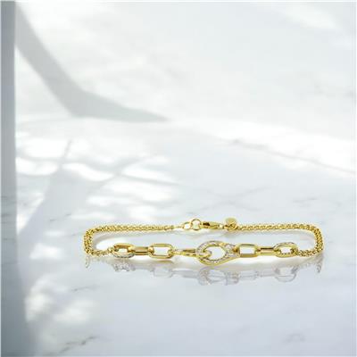 14 Ayar Altın Tasarım Bileklik  -  0194641