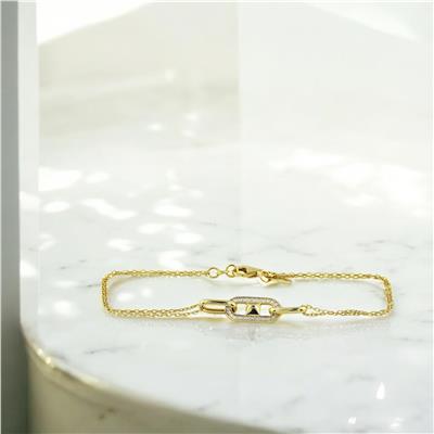 14 Ayar Altın Tasarım Bileklik  -  0194644