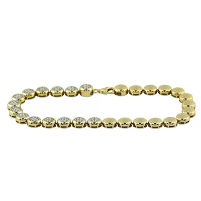 14 Ayar Altın Tasarım Bileklik  -  0194648