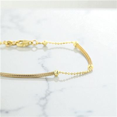 14 Ayar Altın Tasarım Bileklik  -  0195065