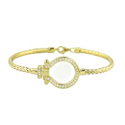 14 Ayar Altın Tasarım Bileklik  -  0195069