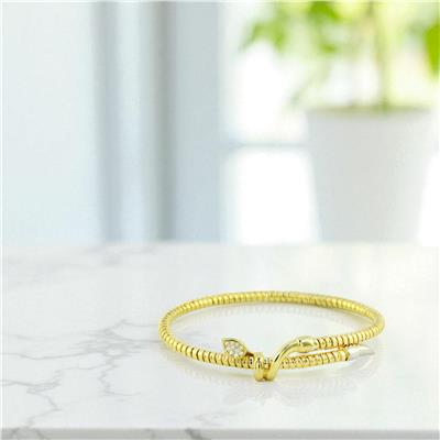 14 Ayar Altın Tasarım Bileklik  -  0195075