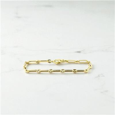 14 Ayar Altın Tasarım Bileklik  -  0195104