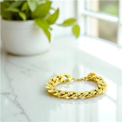 14 Ayar Altın Tasarım Bileklik  -  0195124