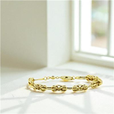 14 Ayar Altın Tasarım Bileklik  -  0195279