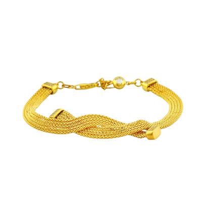 14 Ayar Altın Tasarım Bileklik  -  0195285