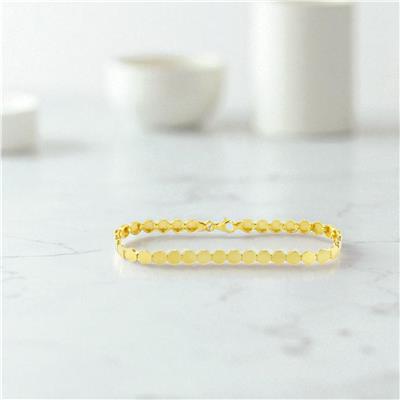 14 Ayar Altın Tasarım Bileklik  -  0195530