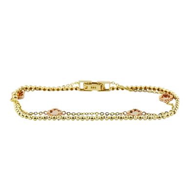 14 Ayar Altın Tasarım Bileklik  -  0195618