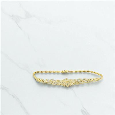 14 Ayar Altın Tasarım Bileklik  -  0196356