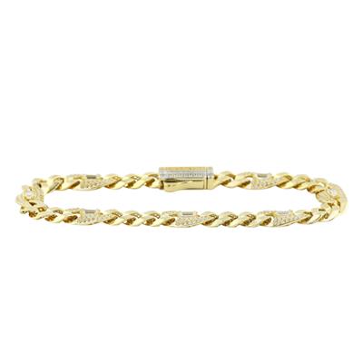 14 Ayar Altın Tasarım Bileklik  -  0196394