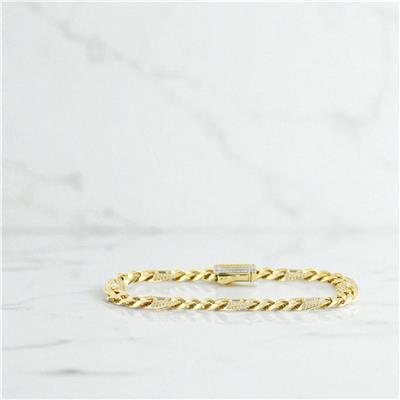 14 Ayar Altın Tasarım Bileklik  -  0196394