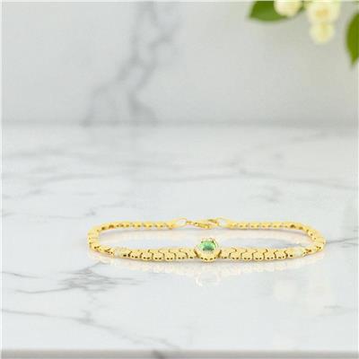 14 Ayar Altın Tasarım Bileklik  -  0196789