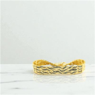 14 Ayar Altın Tasarım Bileklik  -  0196797