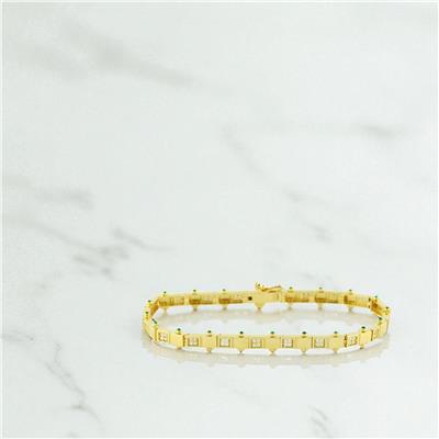 14 Ayar Altın Tasarım Bileklik  -  0196946