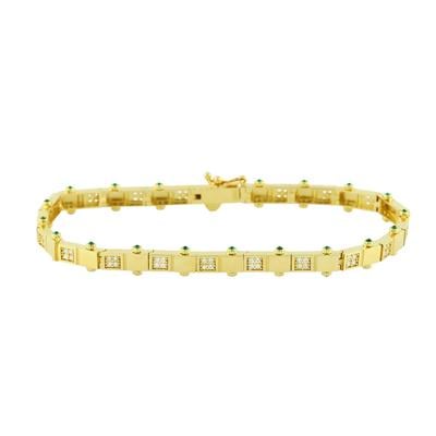 14 Ayar Altın Tasarım Bileklik  -  0196946