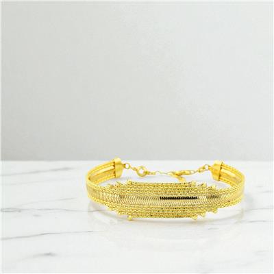 14 Ayar Altın Tasarım Bileklik  -  0198191