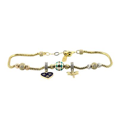 14 Ayar Altın Tasarım Bileklik  -  0198845