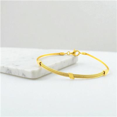 14 Ayar Altın Tasarım Bileklik  -  0198938