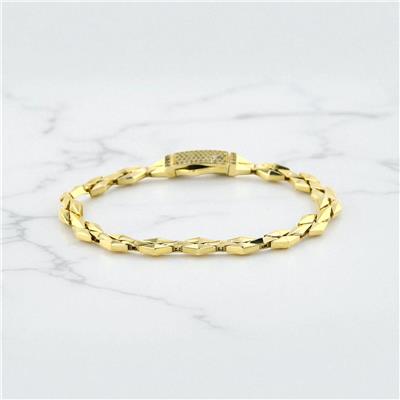 14 Ayar Altın Tasarım Bileklik  -  0199032