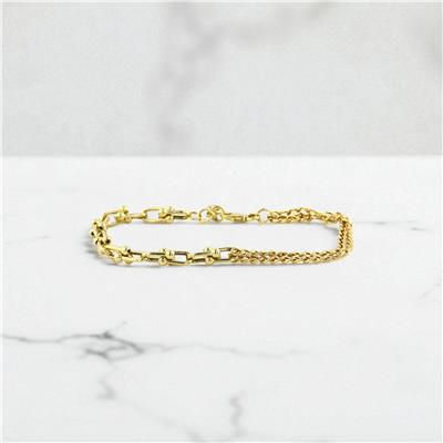 14 Ayar Altın Tasarım Bileklik  -  0199040