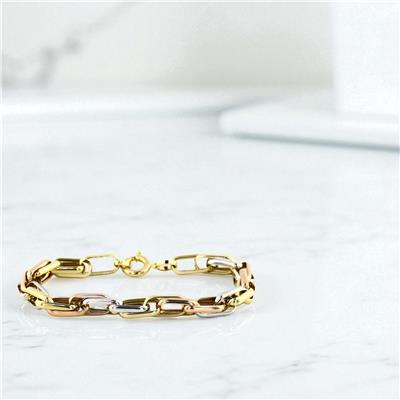 14 Ayar Altın Tasarım Bileklik  -  0199044