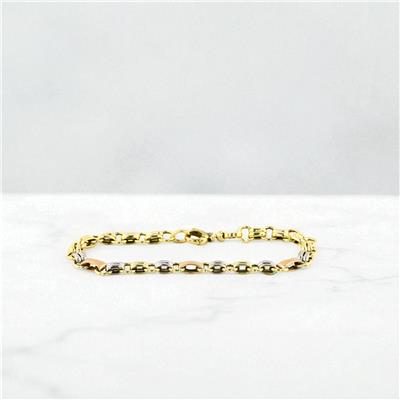 14 Ayar Altın Tasarım Bileklik  -  0199047