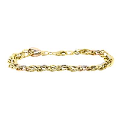 14 Ayar Altın Tasarım Bileklik  -  0199055