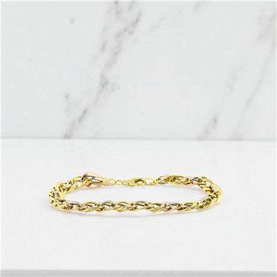 14 Ayar Altın Tasarım Bileklik  -  0199055