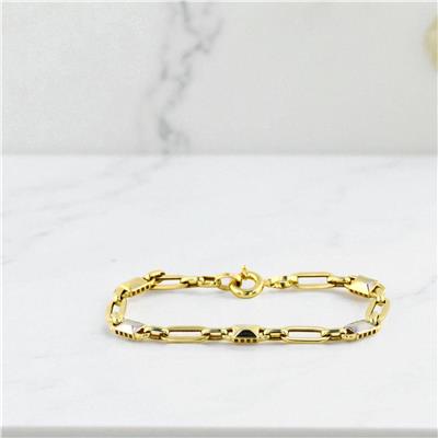 14 Ayar Altın Tasarım Bileklik  -  0199057