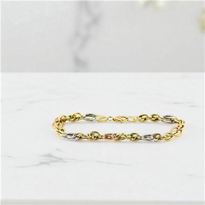 14 Ayar Altın Tasarım Bileklik  -  0199060