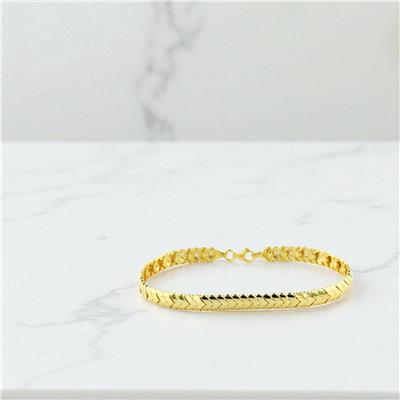 14 Ayar Altın Tasarım Bileklik  -  0199170