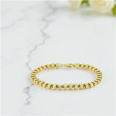 14 Ayar Altın Tasarım Bileklik  -  0199176