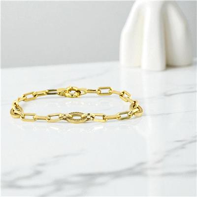 14 Ayar Altın Tasarım Bileklik  -  0199189