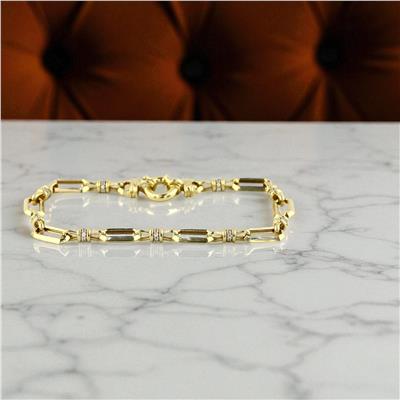 14 Ayar Altın Tasarım Bileklik  -  0199190