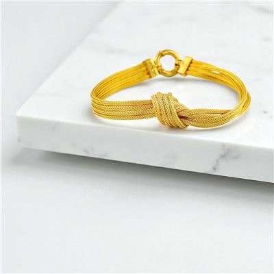 14 Ayar Altın Tasarım Bileklik  -  0199508