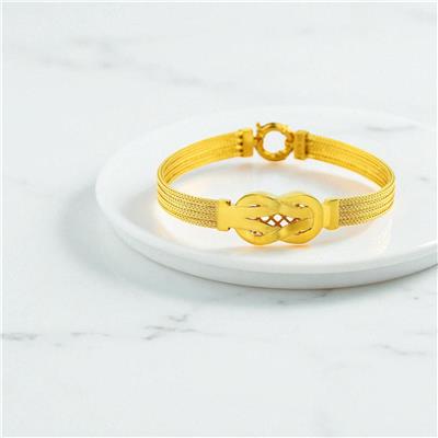 14 Ayar Altın Tasarım Bileklik  -  0199511